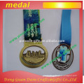 cheap wholesale custom sport metal medal with ribbon